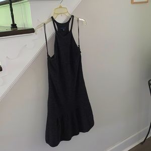 American Eagle Dark Gray halter layered sweater dress